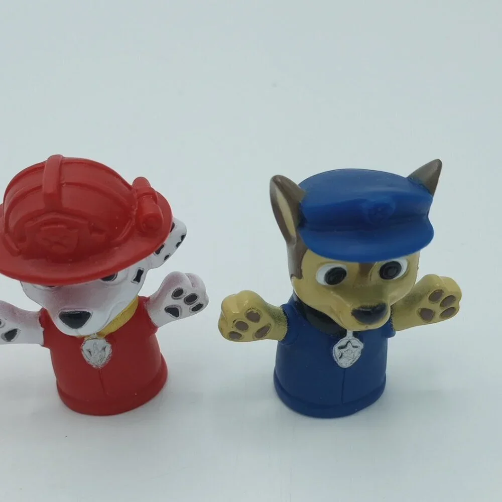 Paw Patrol Bath Finger Puppets Set of 5 Chase Marshall Skye Rubble Zuma Nickelod